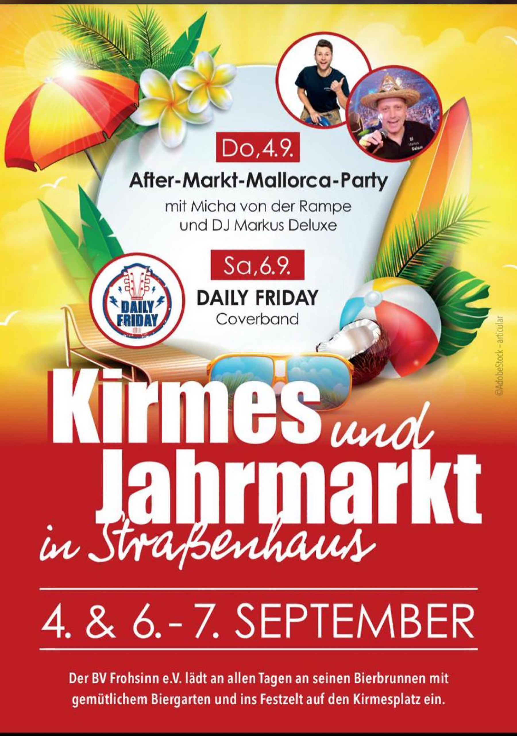 Plakat zur Kirmes in Straßenhaus
